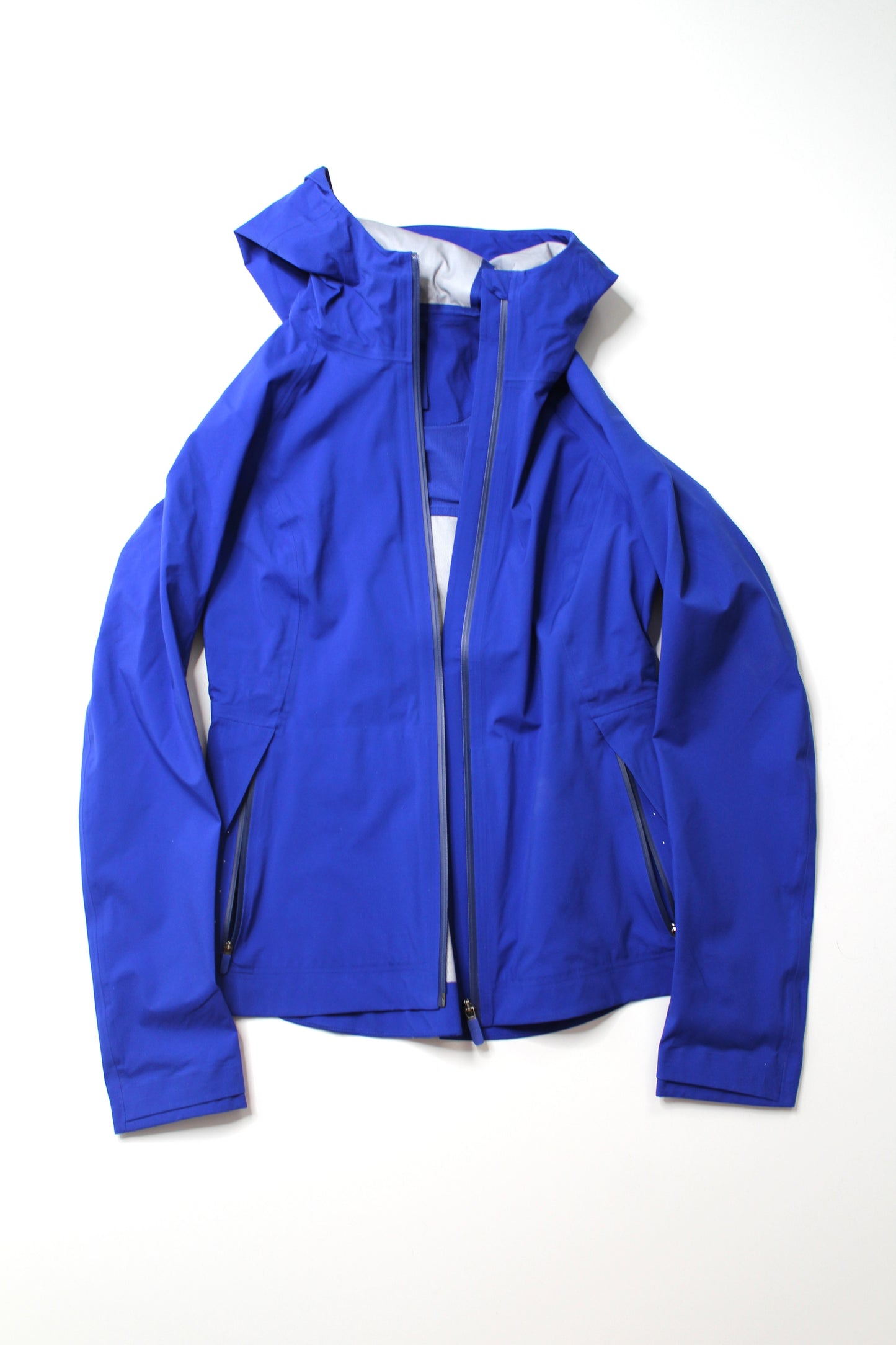 Lululemon hyper royal blue rain is calling rain jacket, size 2 (relaxed fit) *seawheeze edition (price reduced: was $120)