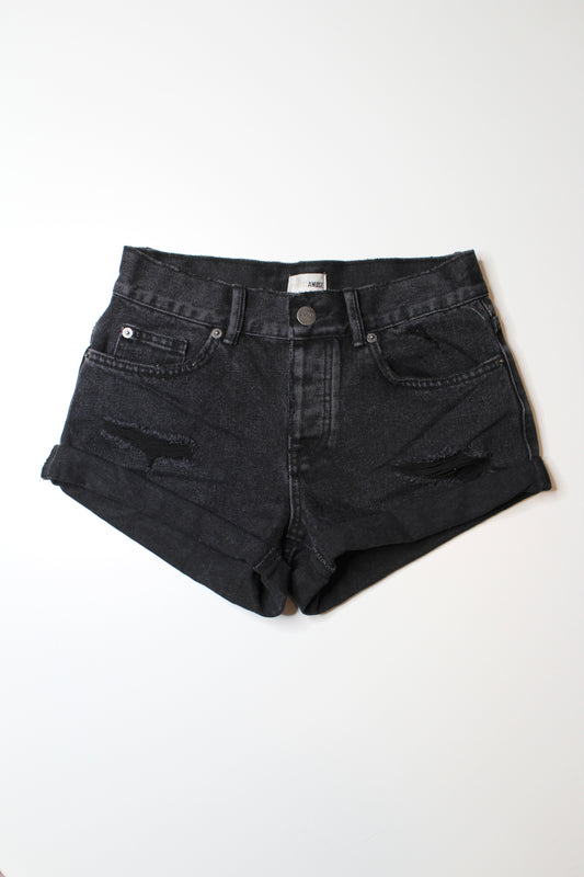 Amuse Society black jean shorts, size 25  (price reduced: was $18)