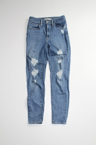 Levi’s mile high rise super skinny jeans, size 27 (price reduced: was $48)