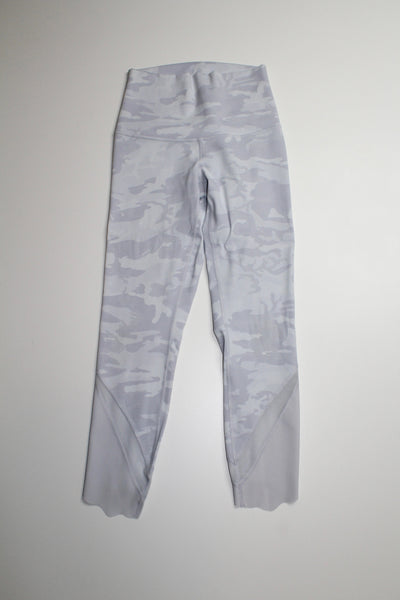 Lululemon incognito camo jacquard alpine white starlight high-rise wunder under crop, size 4 (23") *special edition scallop (price reduced: was $48)