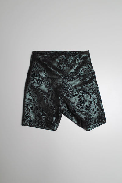 Lululemon green foil wunder train high rise short + bra SET, size 4 (price reduced: was $70)