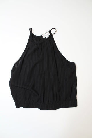 Bella Dahl black sleeveless halter top, size xs (loose fit)