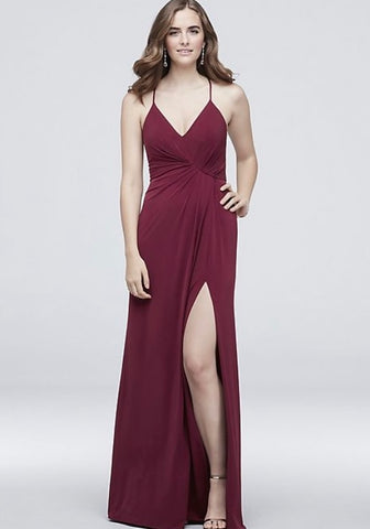 David’s Bridal merlot bridesmaid/grad gown, size 0 *new with tags (price reduced: was $78) (additional 20% off)