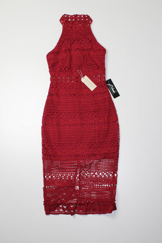 Blondie Boutique Two Sisters the label deep red ‘Kate’ dress, size xs *new with tags (price reduced: was $88)