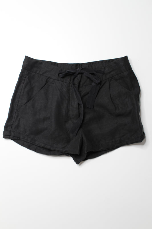 Aritzia Wilfred black linen shorts, size 4 (size small)