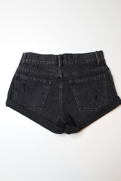 Amuse Society black jean shorts, size 25  (additional 50% off)