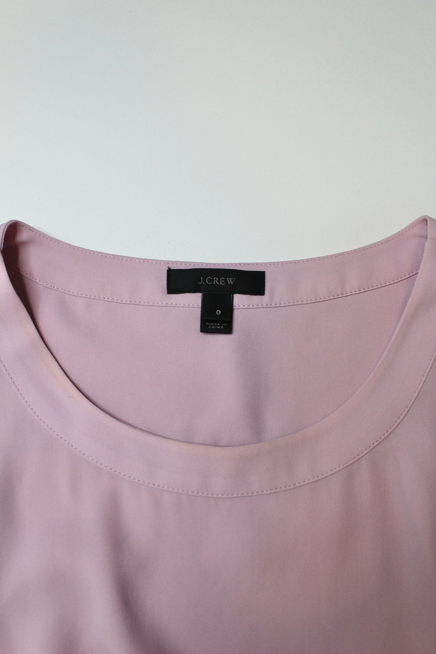 J.CREW dusty pink sleeveless blouse, size 0 (loose fit) (price reduced: was $42)