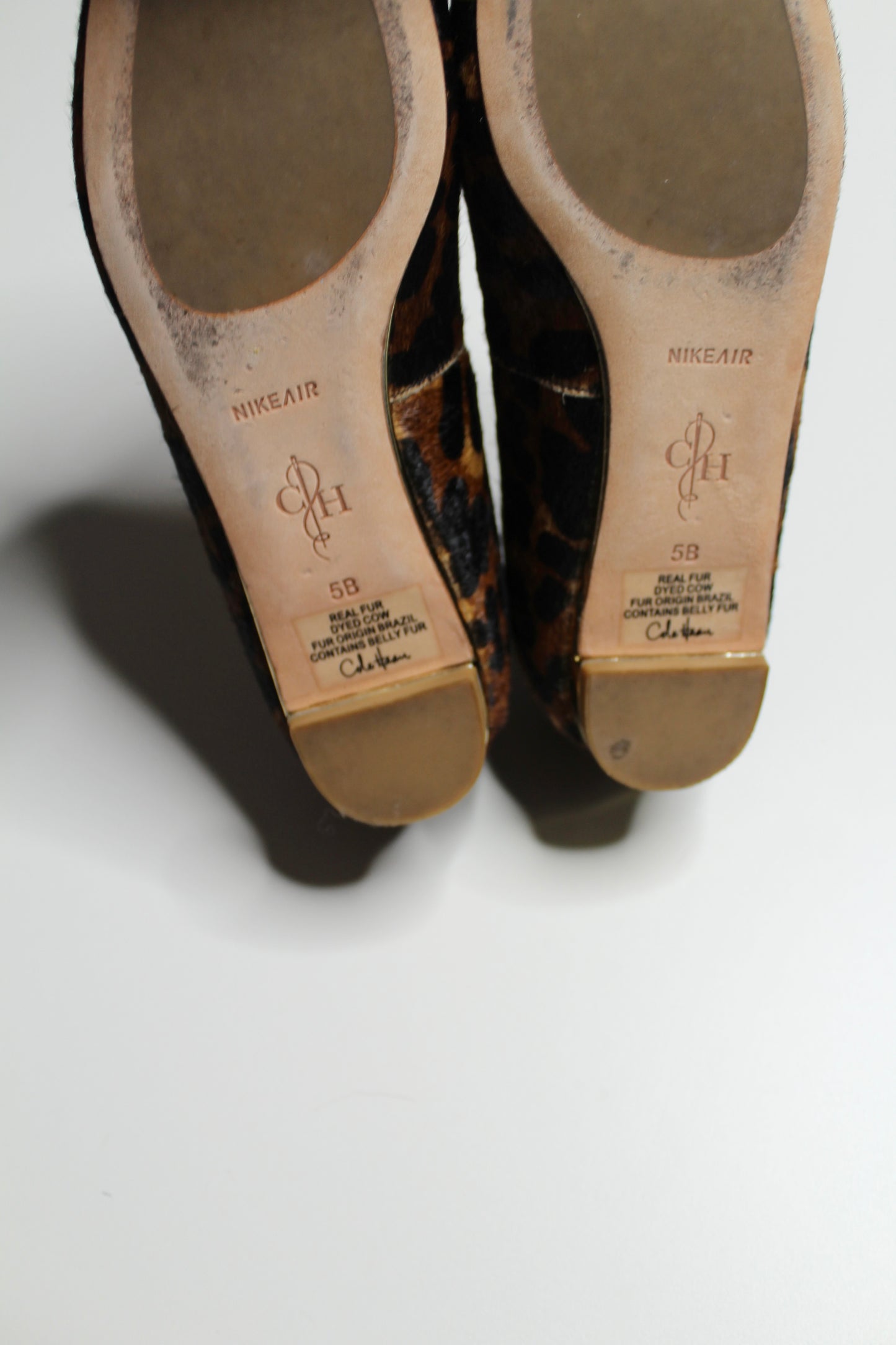 Cole Haan leopard flats, size 5 (price reduced: was $48) (additional 50% off)