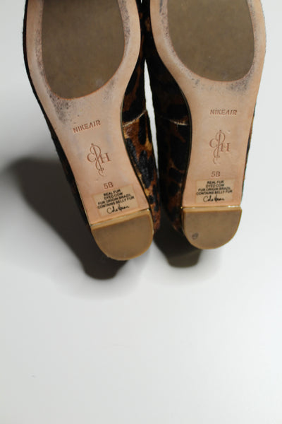 Cole Haan leopard flats, size 5 (price reduced: was $48)