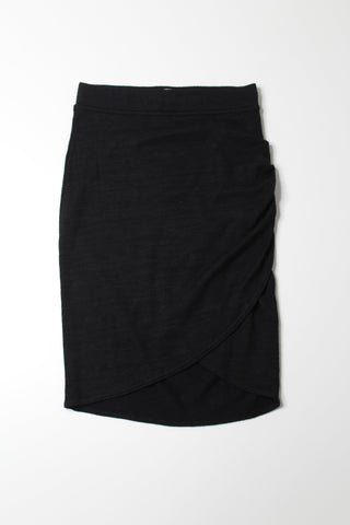Aritzia black wilfred free faux wrap skirt, size xs