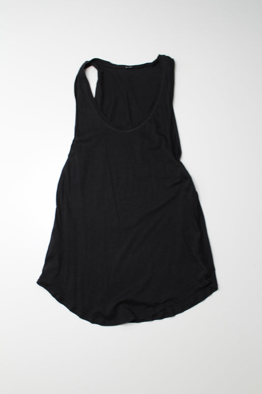 Lululemon black cotton tank, no size. Fits like size 4 (price reduced: was $25)