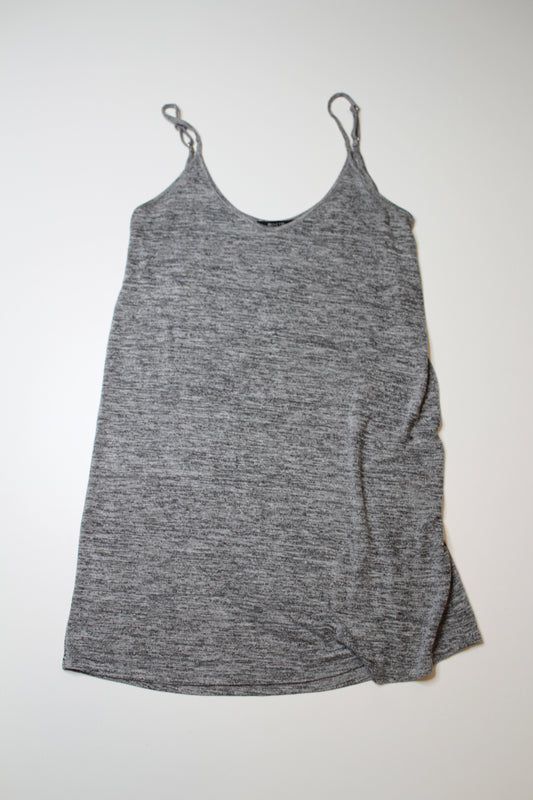 Brunette the Label grey jersey tank dress, size xs/s (oversized fit) (fits like small, oversized loose)