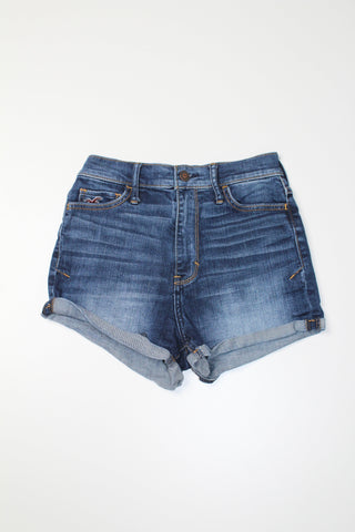 Hollister high-rise denim shorts, size 25