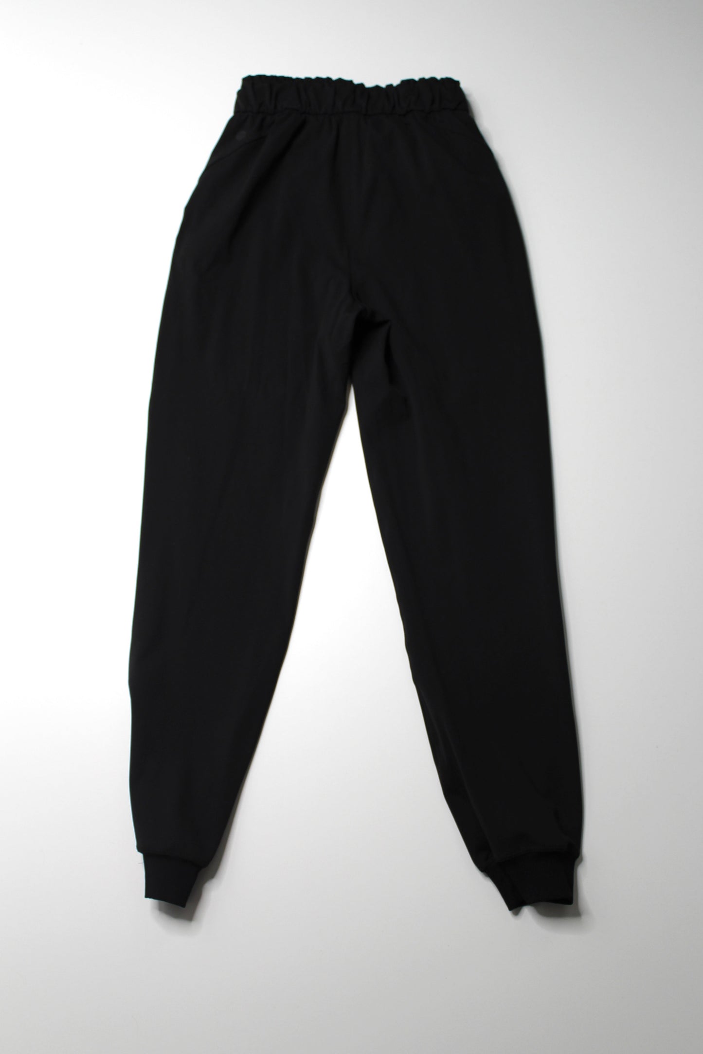 Lululemon black stretch high rise jogger, size 2