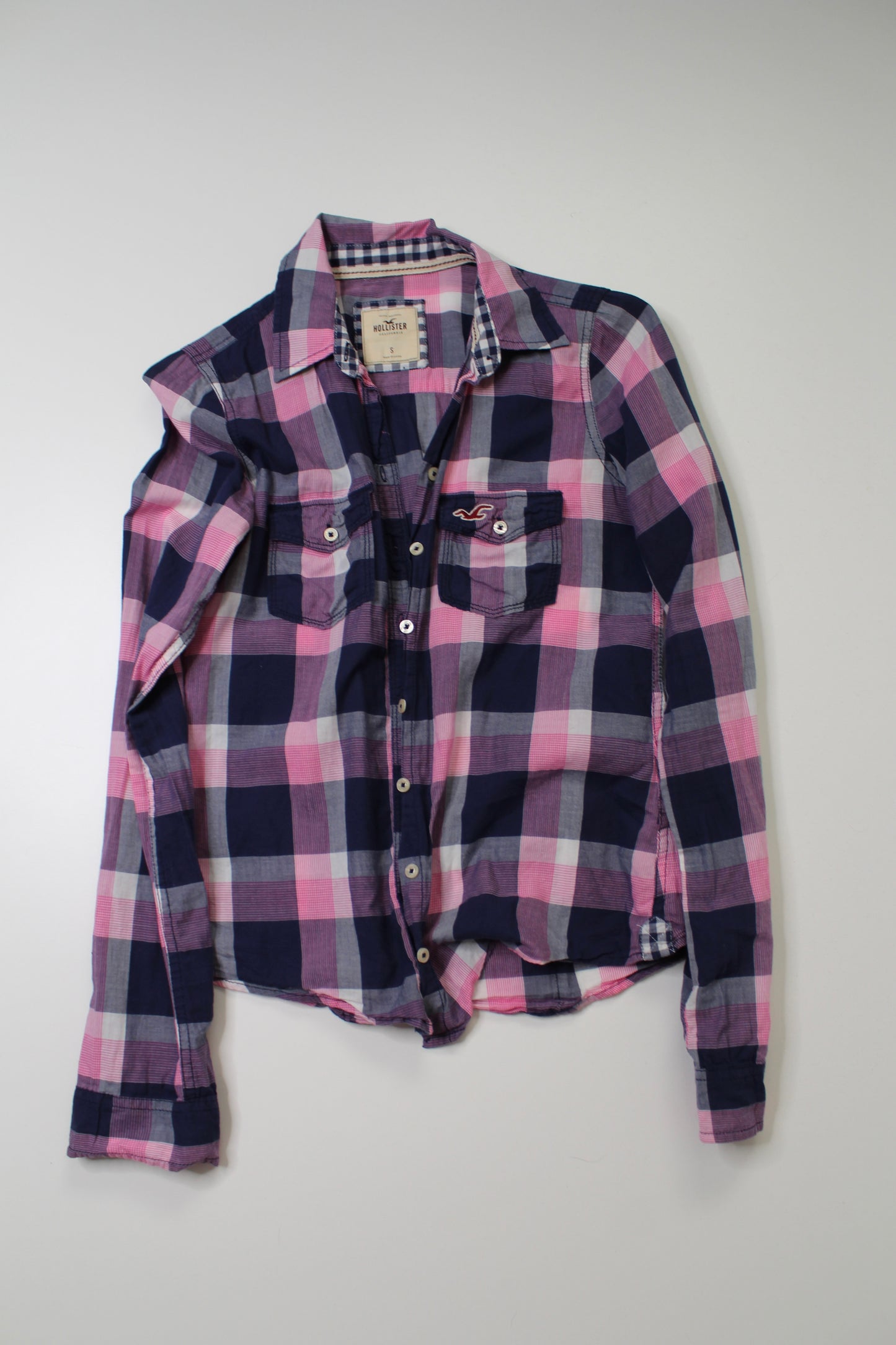 Hollister plaid shirt, size small