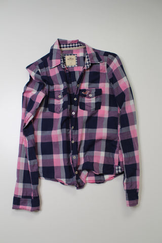 Hollister plaid shirt, size small (price reduced: was $25)
