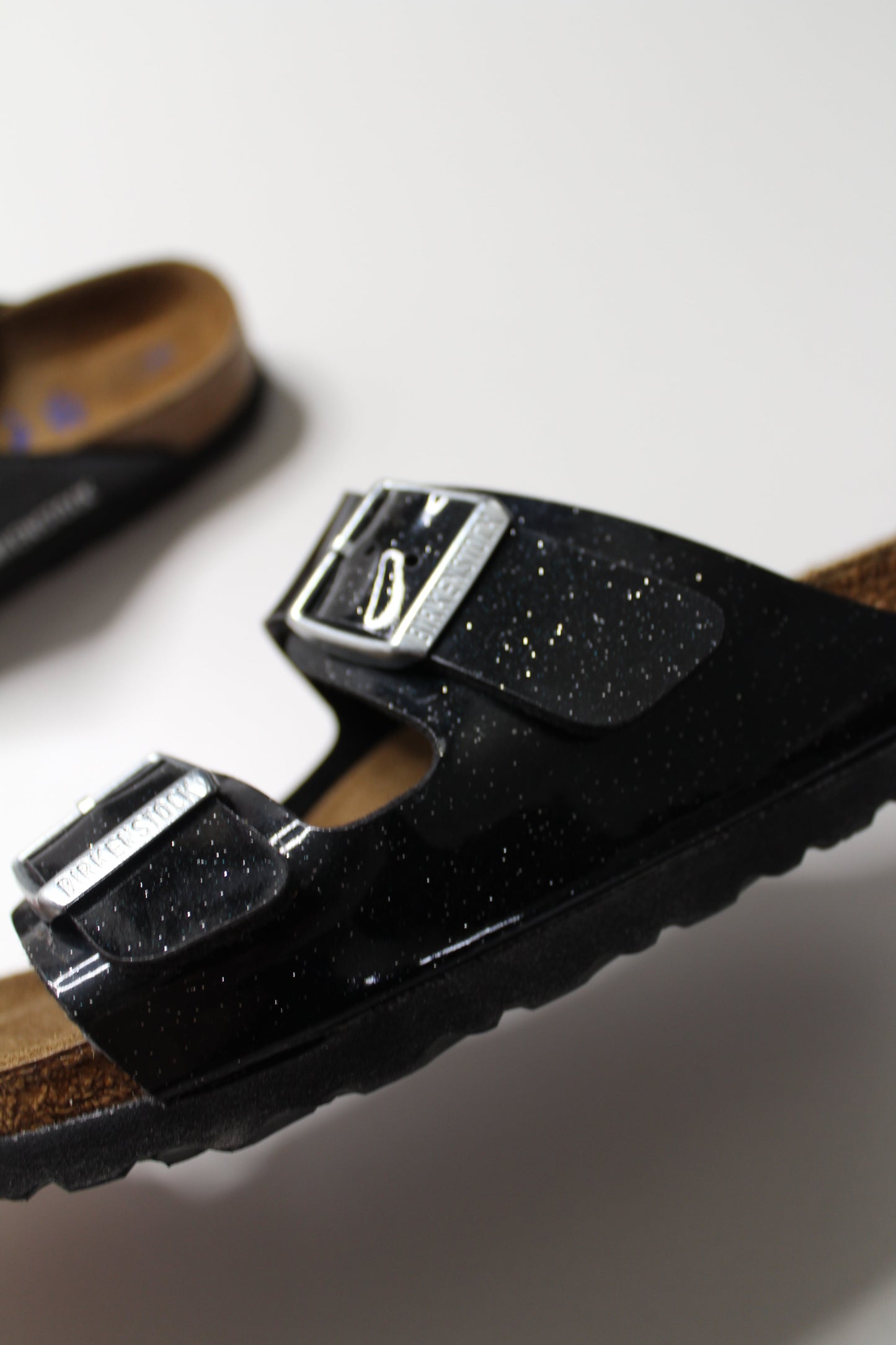 Birkenstock black cosmic sparkle sandals, size 36 (fits size 6) *worn once (price reduced: was $68)