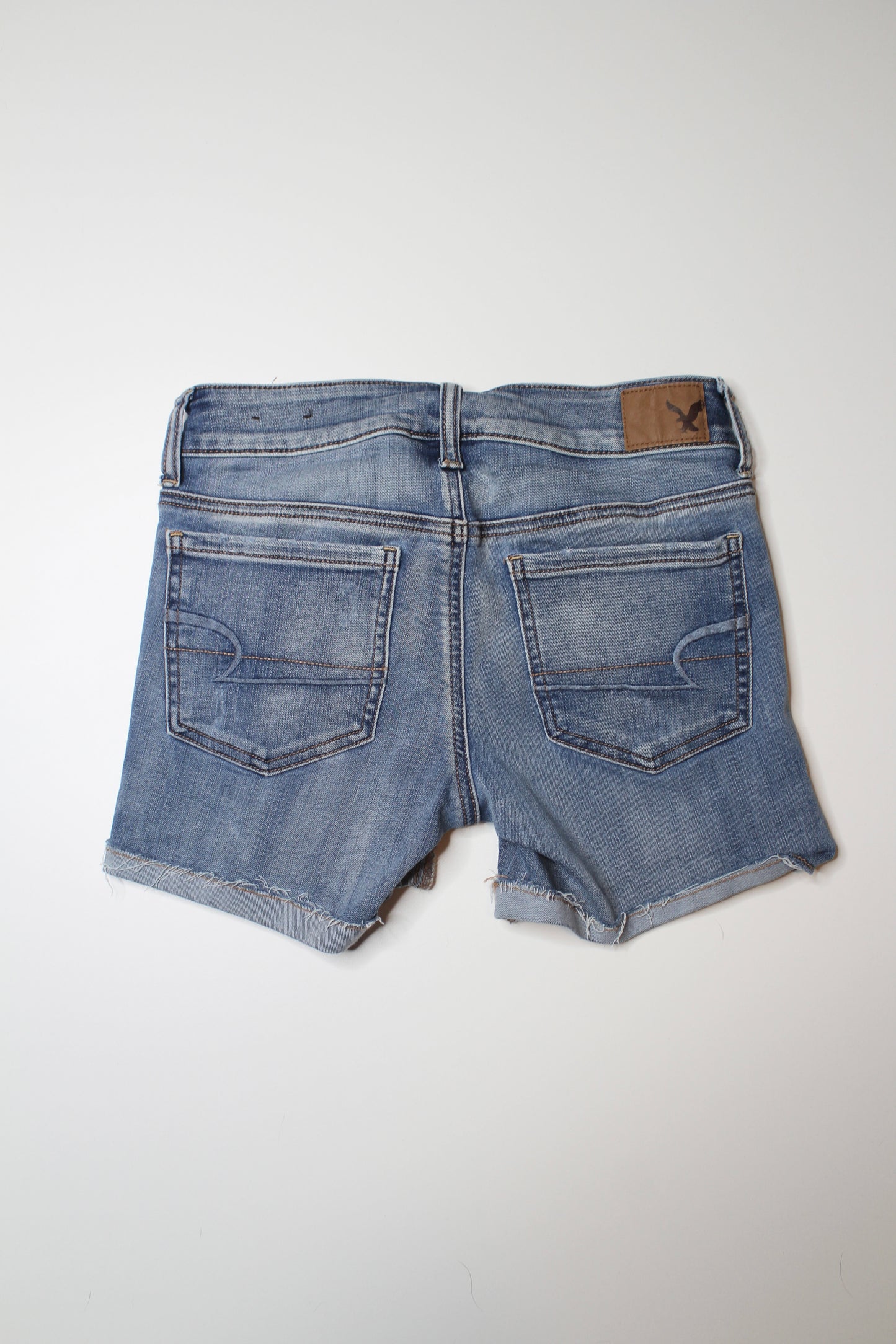 American Eagle hi-rise shortie denim shorts, size 2 (additional 50% off)