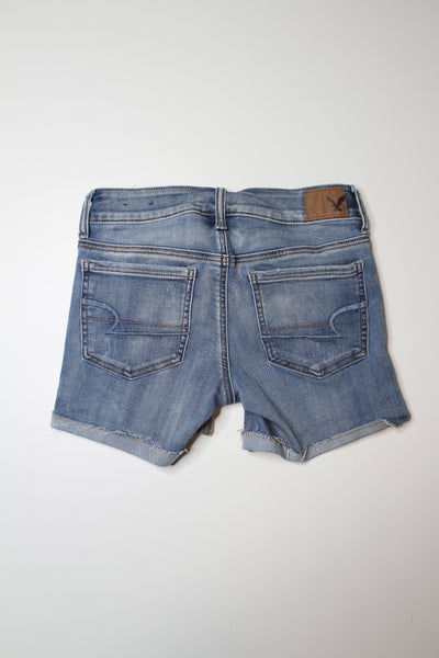 American Eagle hi-rise shortie denim shorts, size 2  (price reduced: was $18)