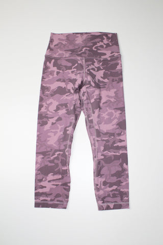 Lululemon incognito camo pink taupe multi align crop legging, size 6 (21”)