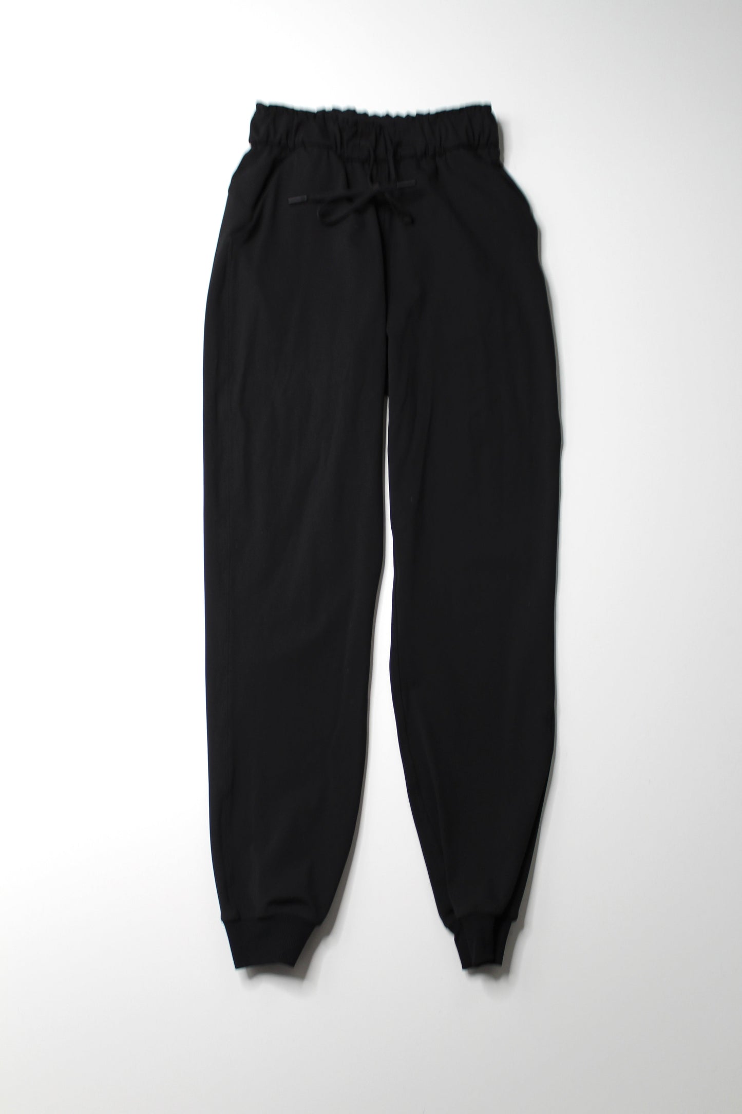 Lululemon black stretch high rise jogger, size 2