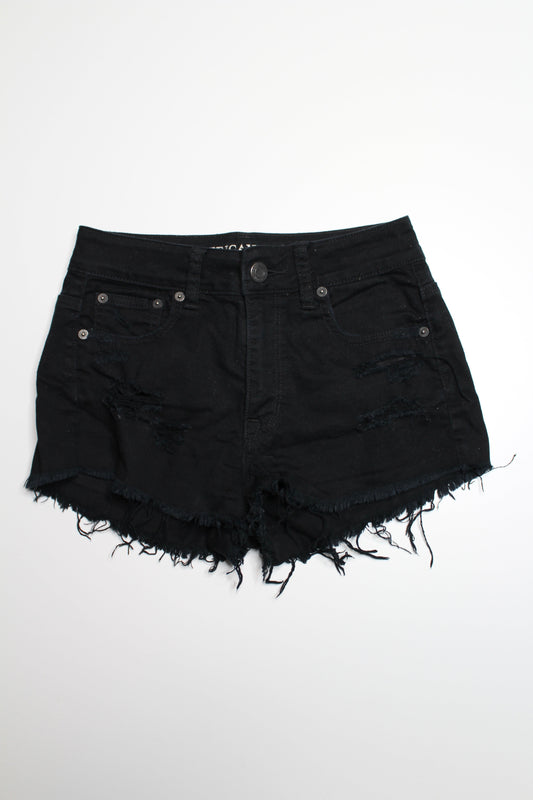 American Eagle black ‘hi-rise festival’ shorts, size 2