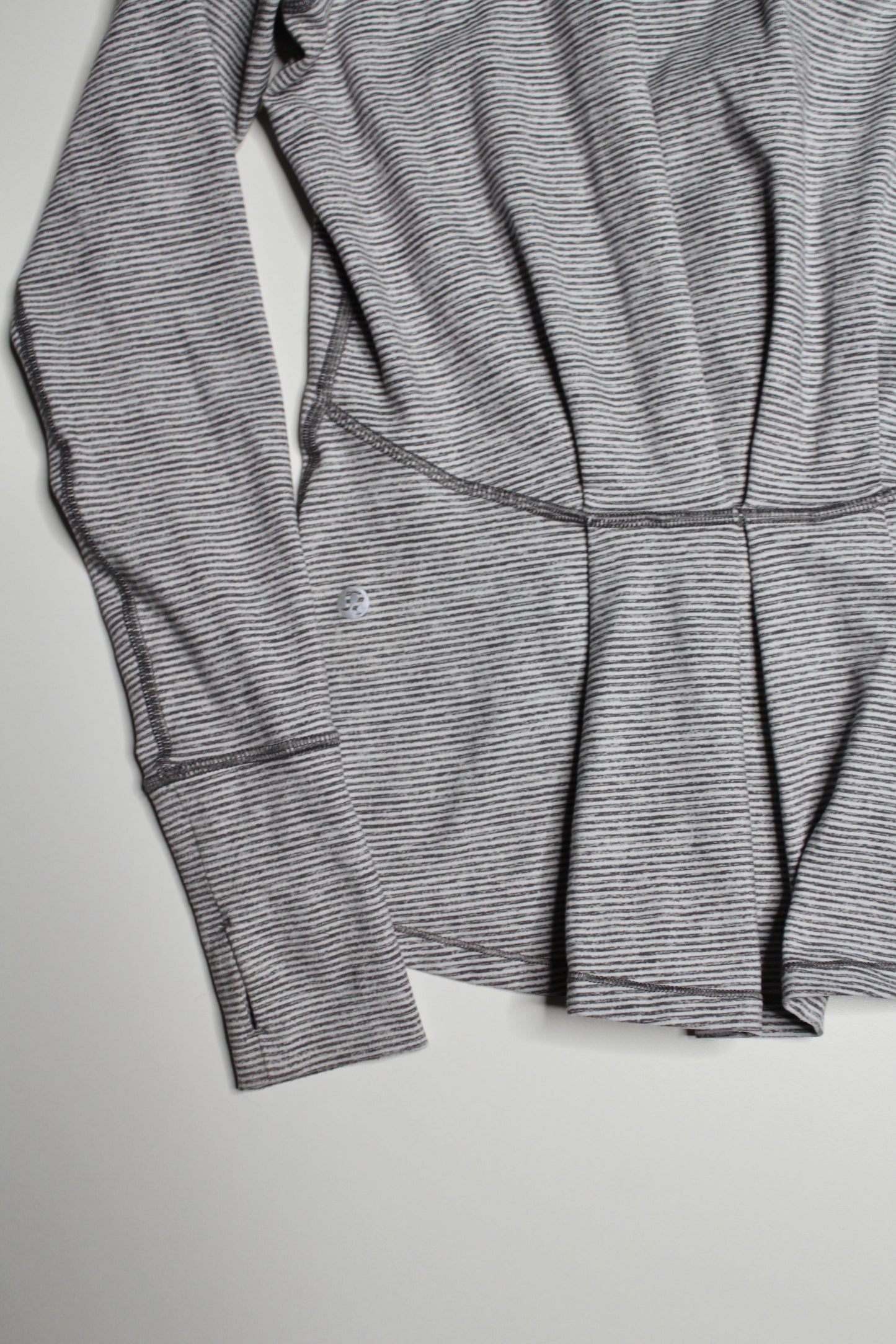 Lululemon tonka stripe warm your core long sleeve, size 4 (relaxed fit) (price reduced: was $48)