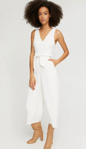 Aritzia wilfred v neck ‘ecoulement’ wide leg jumpsuit, size 2 (size small)