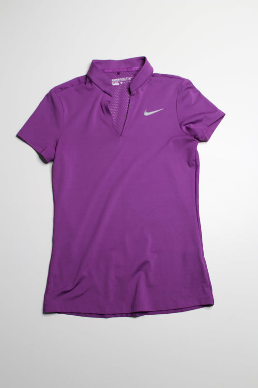 Nike purple dri fit golf short sleeve, size xs *new