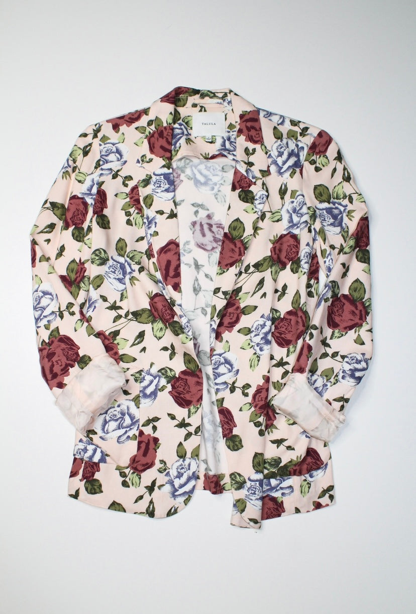 Aritzia talula floral open front blazer, size 2 (price reduced: was $48)