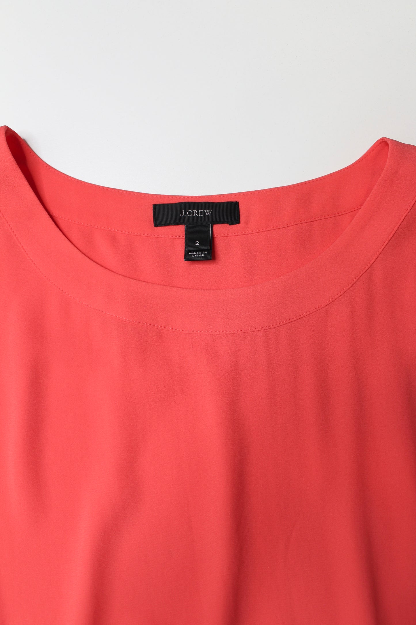 J.CREW bright orange sleeveless blouse, size 2 (loose fit) (price reduced: was $42