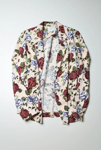 Aritzia talula floral open front blazer, size 2 (price reduced: was $48)