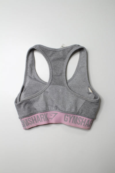 Gymshark grey/pink flex sports bra, size small (price reduced: was $30)