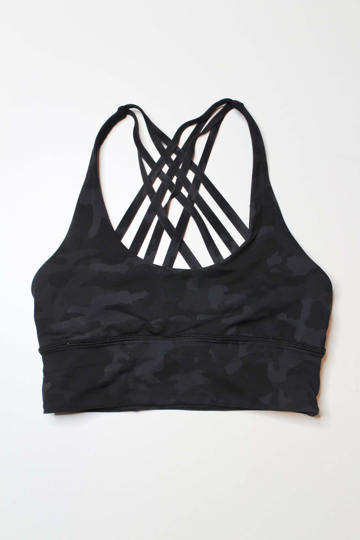 Lululemon incognito camo ‘free to be moved’ bra, size 4 *long line (price reduced: was $30)