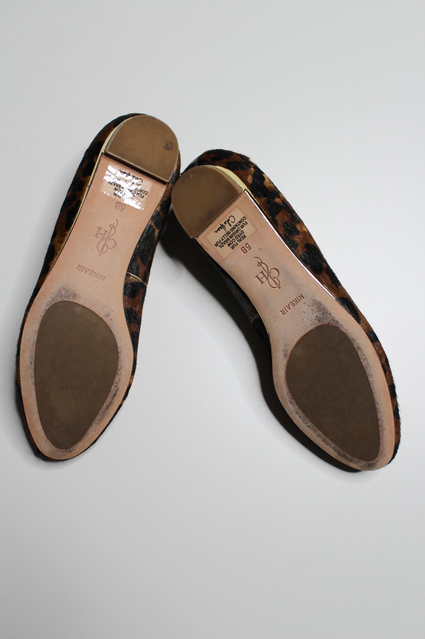 Cole Haan leopard flats, size 5 (price reduced: was $48) (additional 50% off)