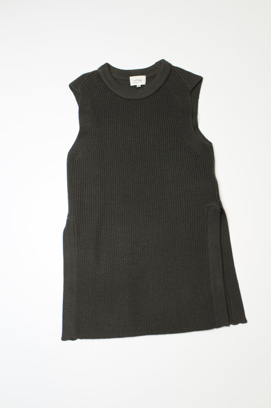 Aritzia wilfred dark olive durandal sweater, size xxs (loose fit) (price reduced: was $30)