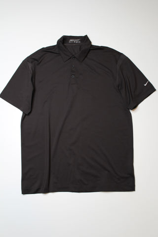 Mens Nike golf dark brown dri fit short sleeve polo, size large (additional 50% off)