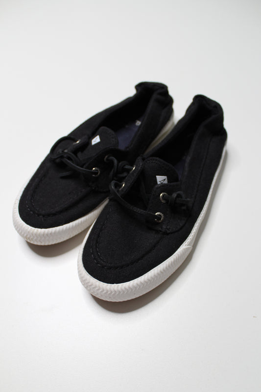 Sperry Top Sider black lounge away boat shoe, size 5 (price reduced: was $30)