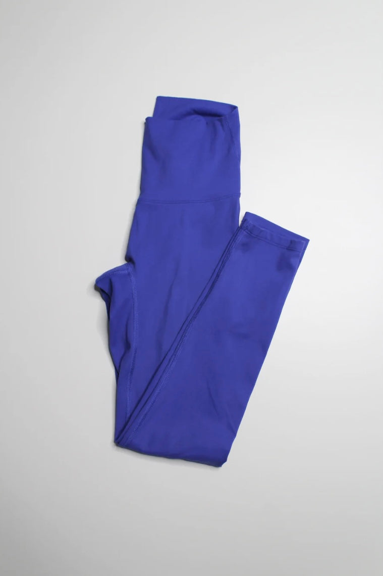 Bäre Activewear bright blue barely there leggings + long line bra SET, size 4 (xs) (25”)