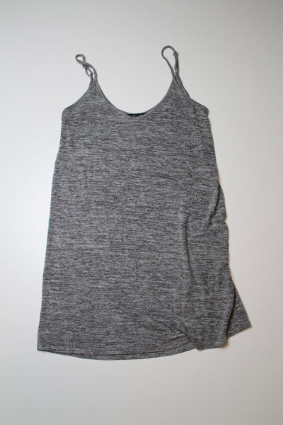 Brunette the Label grey jersey tank dress, size xs/s (oversized fit) (fits like small, oversized loose)