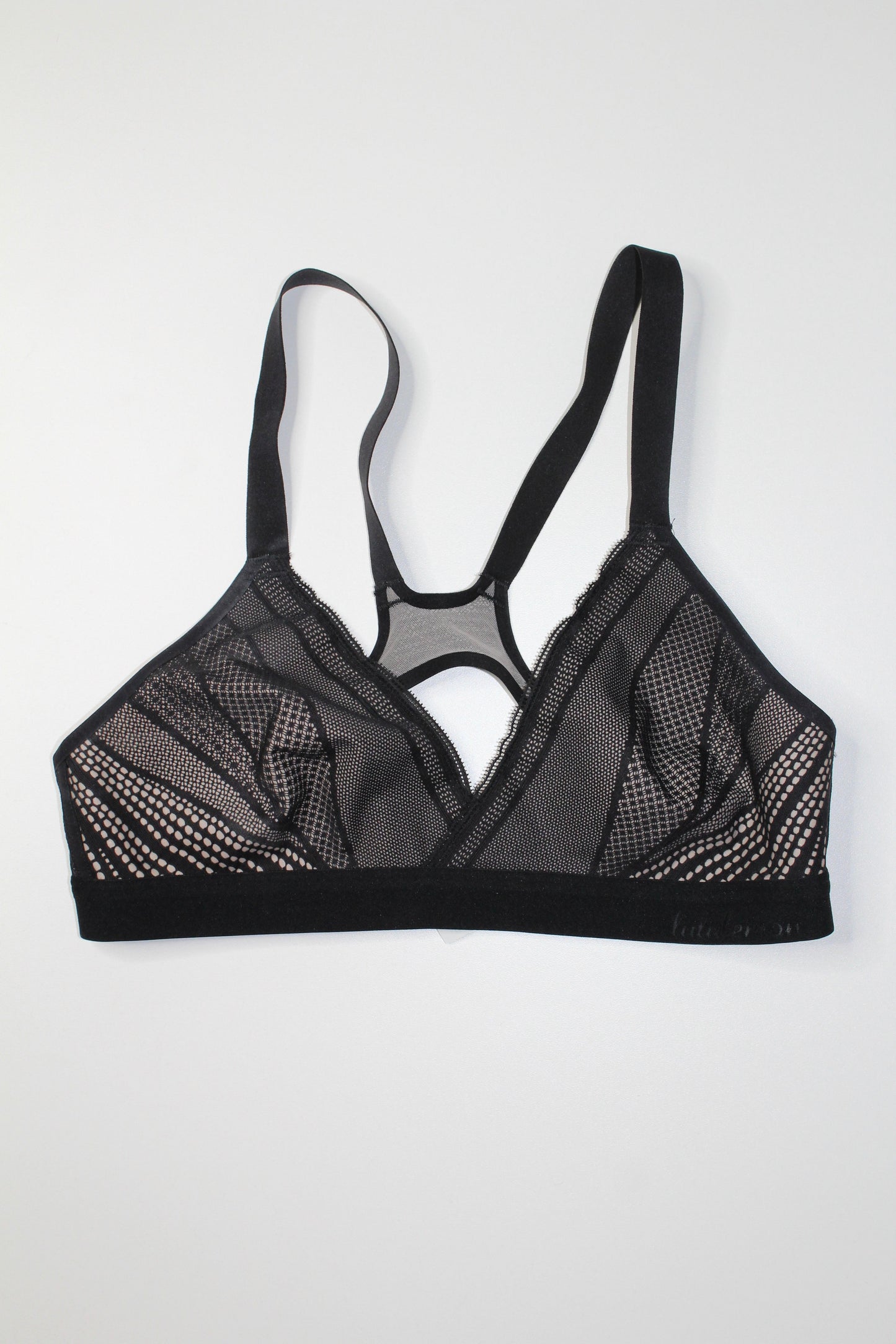 Lululemon black awake to lace bra, size 34B