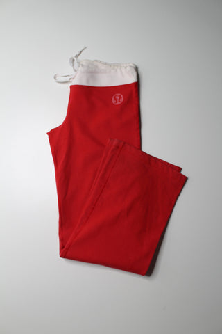 Lululemon red cotton pant, size medium (price reduced: was $20)