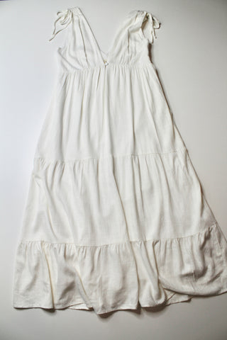 Lost in Lunar off white linen maxi dress, size large (price reduced: was $48)