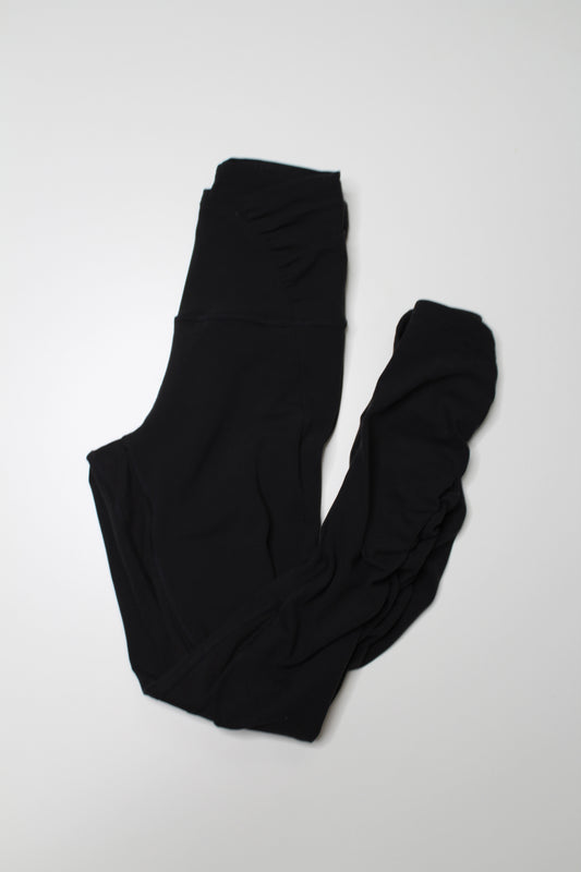 Lululemon black align high rise ruched waist leggings, size 2 (price reduced: was $58)