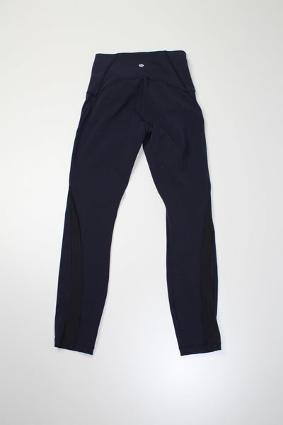 Lululemon midnight navy train times tights, size 4 (25”) (price reduced: was $58)