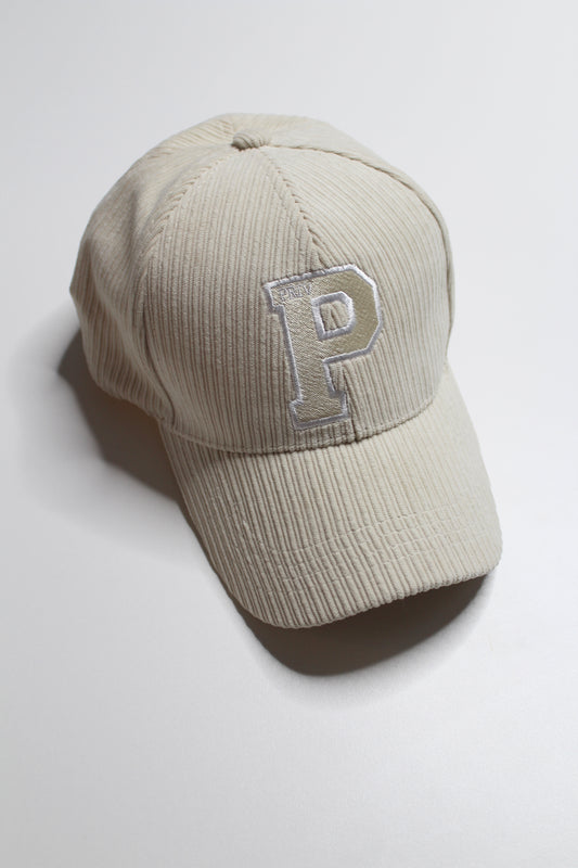 Priv cream corduroy baseball hat