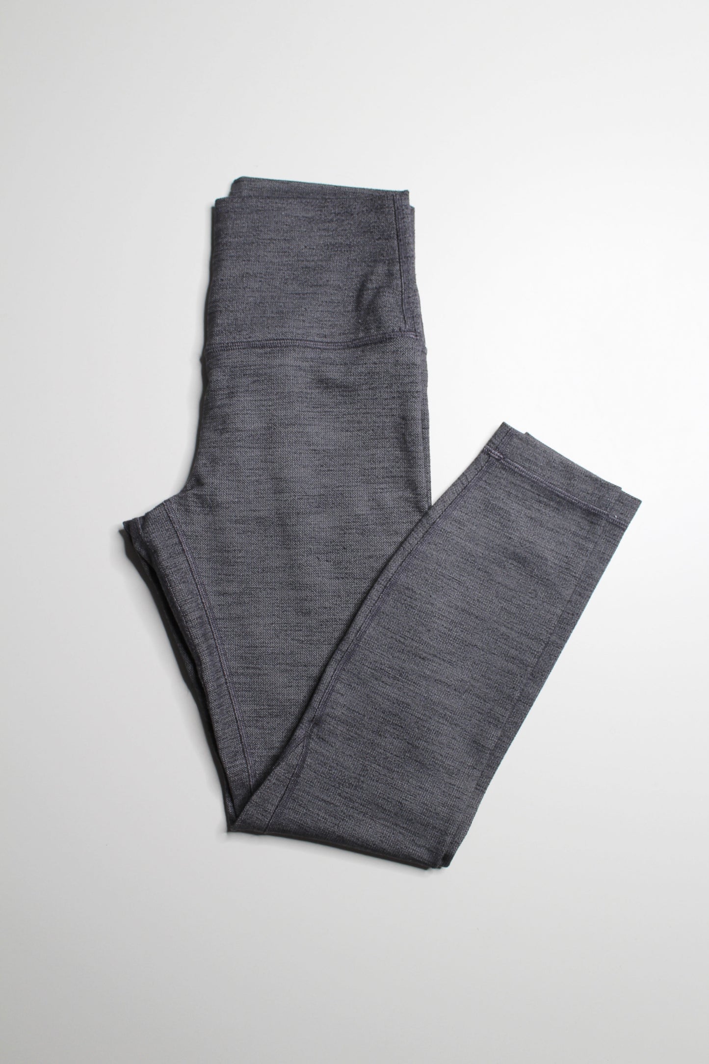 Lululemon mini heathered herringbone grey align pant II, size 6 (25") 