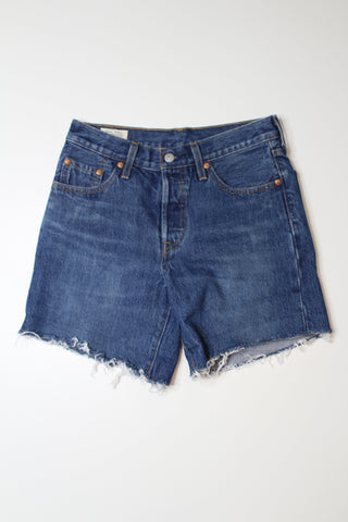 Levi’s high rise cut off jean shorts, size 25