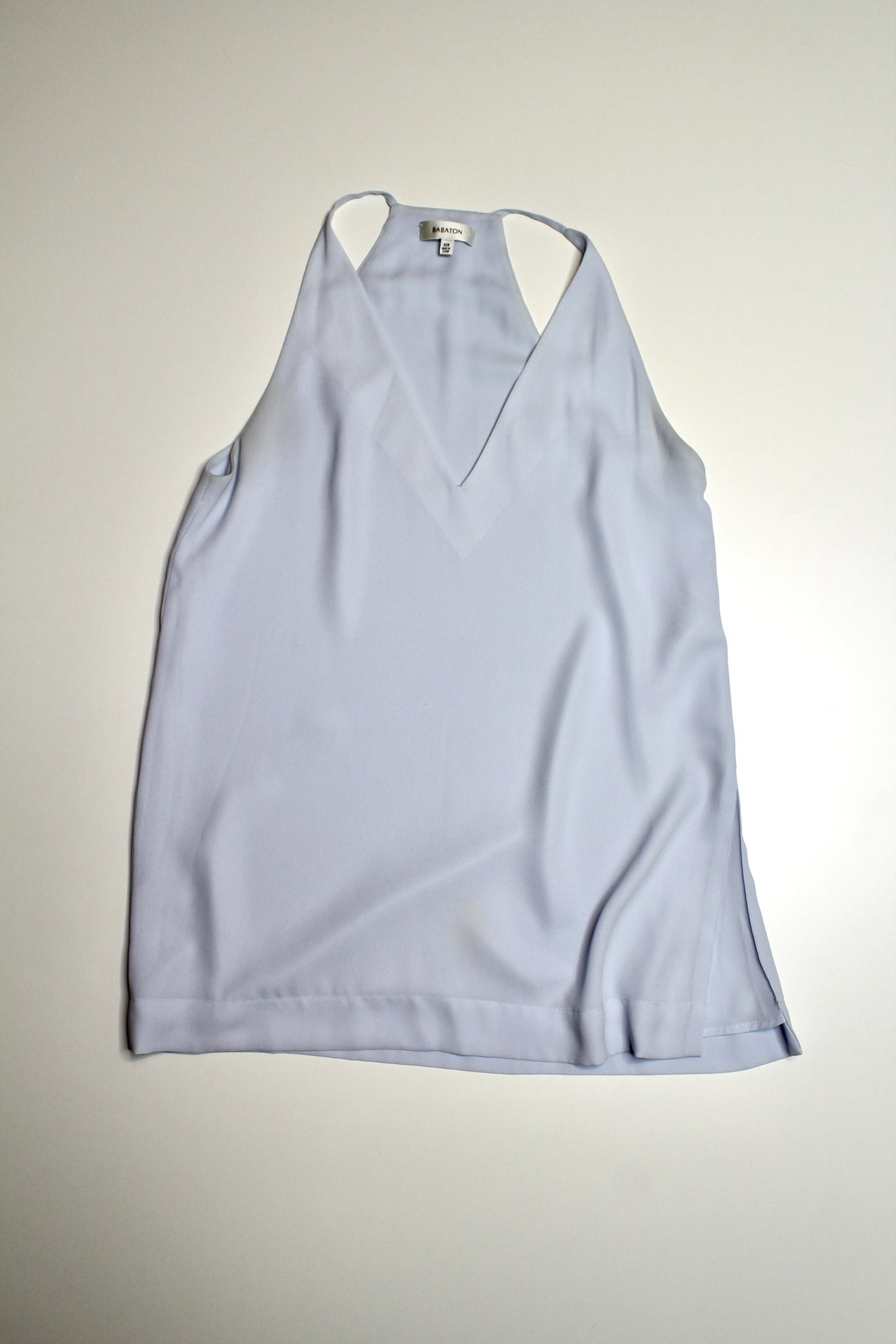 Aritzia babaton light blue morris blouse, size xs