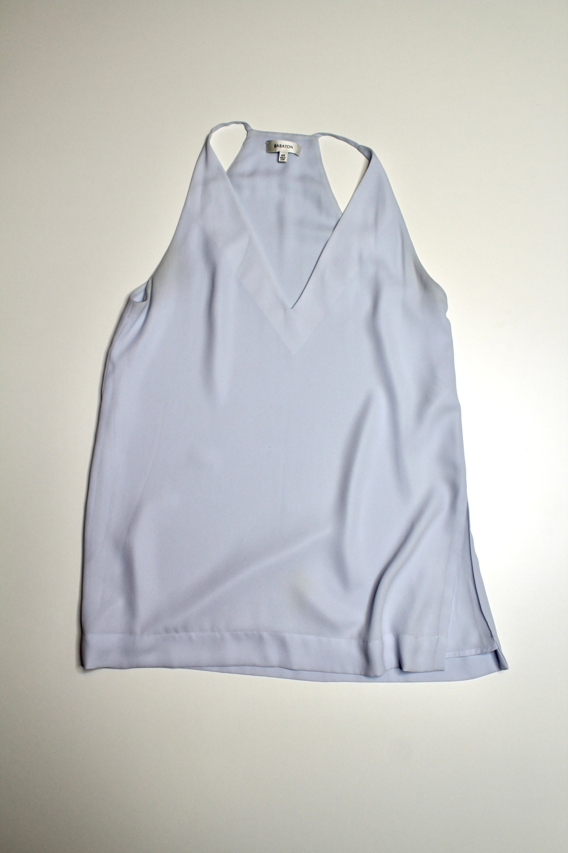 Aritzia babaton light blue morris blouse, size xs